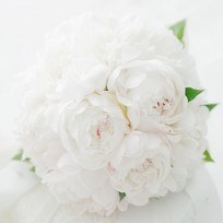 [FL52] White Peony Bridal Bouquet